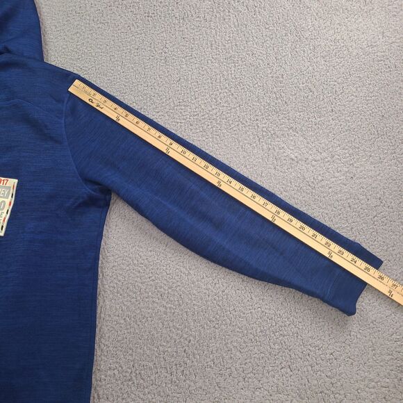 Disney Run Champion Performance Jacket Hoodie XL Mickey Blue Broken Zipper - Picture 15 of 16